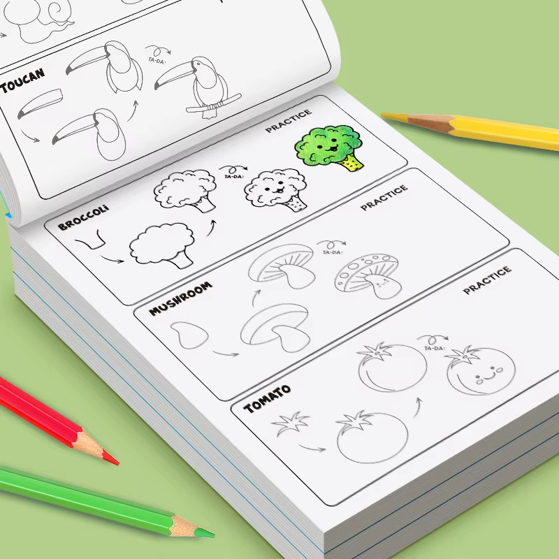 Livre d'activités de dessin pour enfants : Apprenez à dessiner tout-en-un, un livre facile pour débutants pour améliorer les compétences et la créativité des enfants