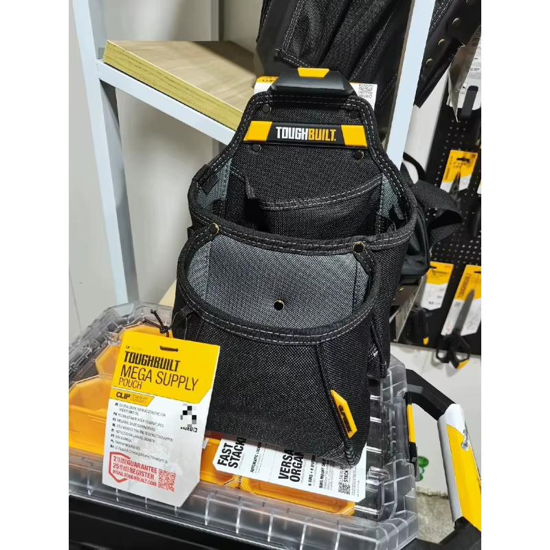 Sac de transport robuste TOUGHBUILT TB-CT-03 TB-CT-05 ClipTech avec support pour charpentier