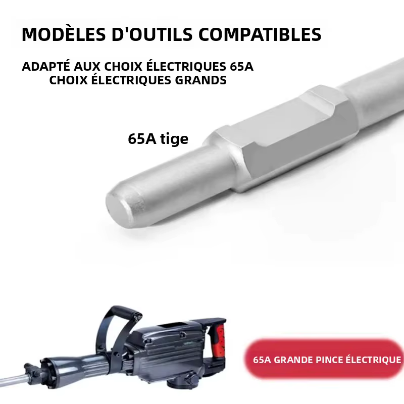 Poinçon de mise à la terre 65A – Embout de perceuse en acier forgé