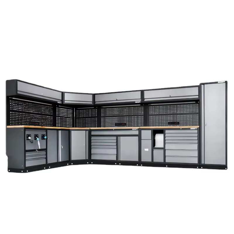 Armoire à outils combinée multifonctionnelle avec roulettes pour les postes de travail de réparation automobile