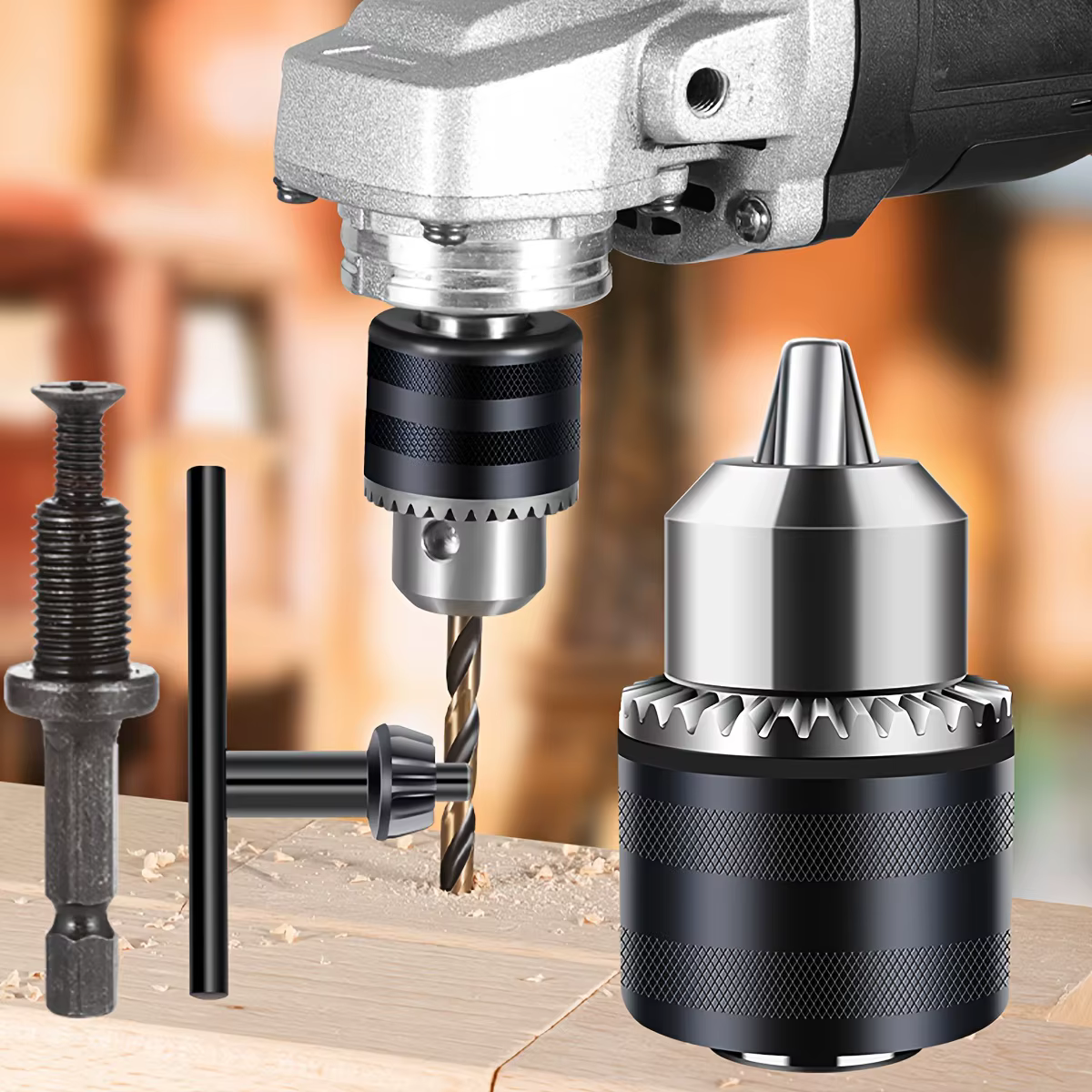Mandrin de perceuse avec clé 1.5-10mm