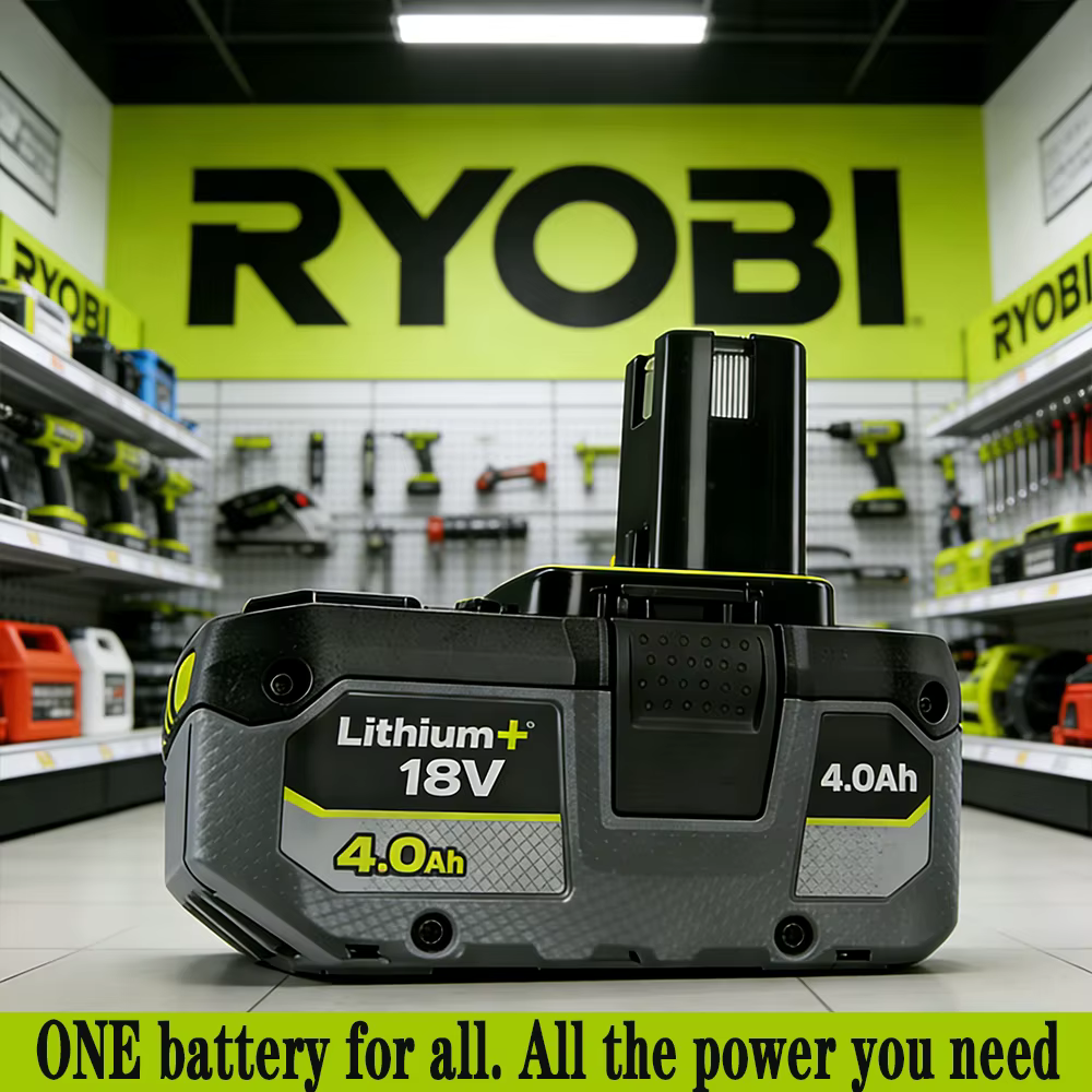 Batterie haute capacité remplaçable authentique RYOBI ONE+ 18V 4.0Ah