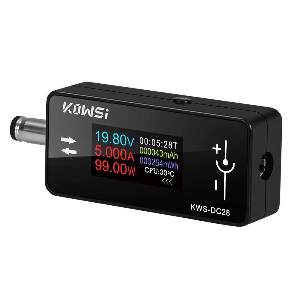 DC28 0.96 pouces TFT HD affichage numérique voltmètre cc compteur de puissance téléphone portable testeur de charge