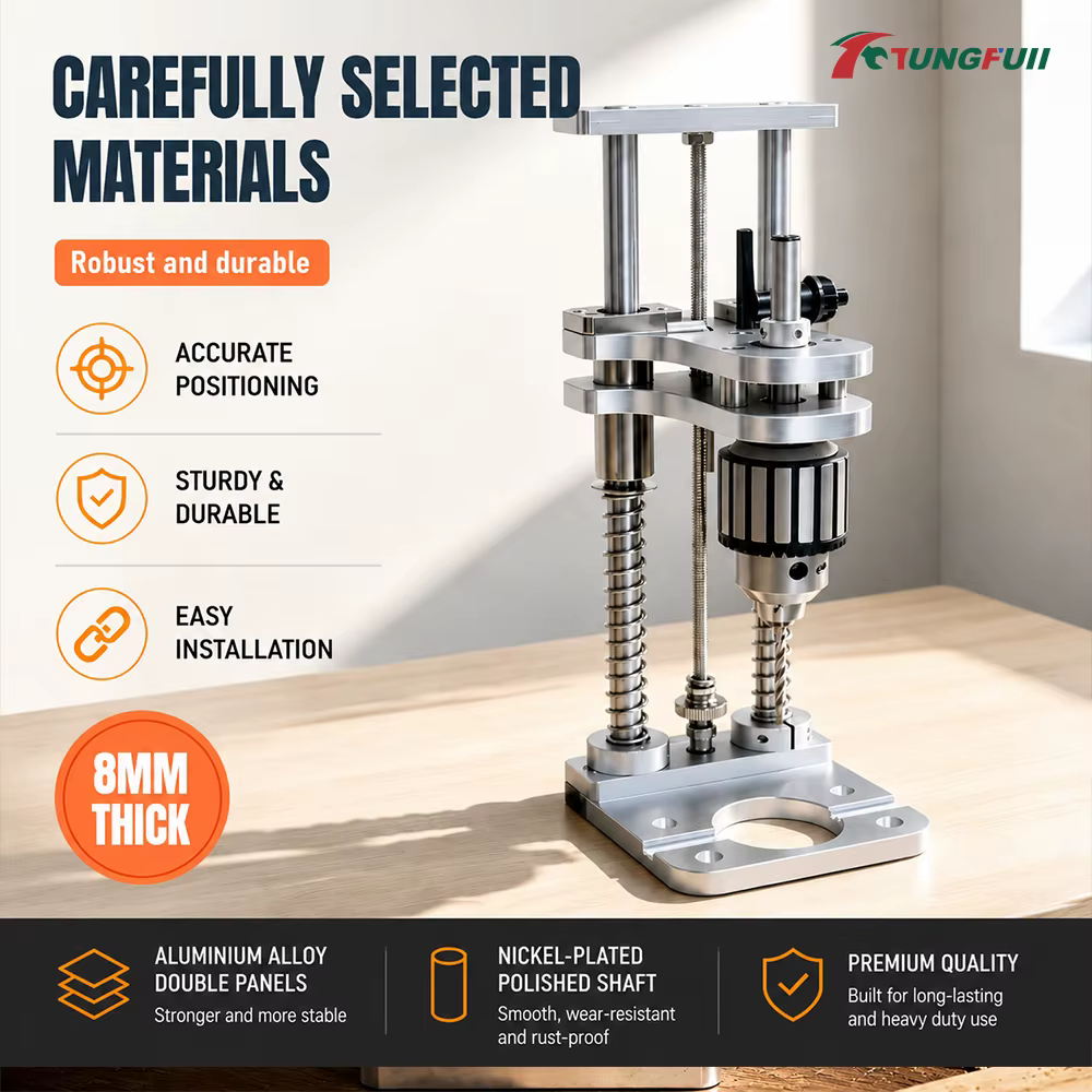 Support de fixation universel Tungfull pour perceuse à main avec amortisseur à ressort