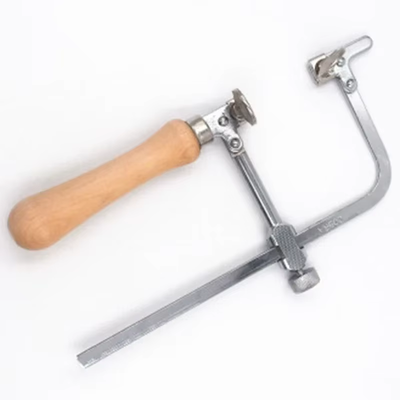 Kit de cadre de scie de bijoutier avec 12 lames