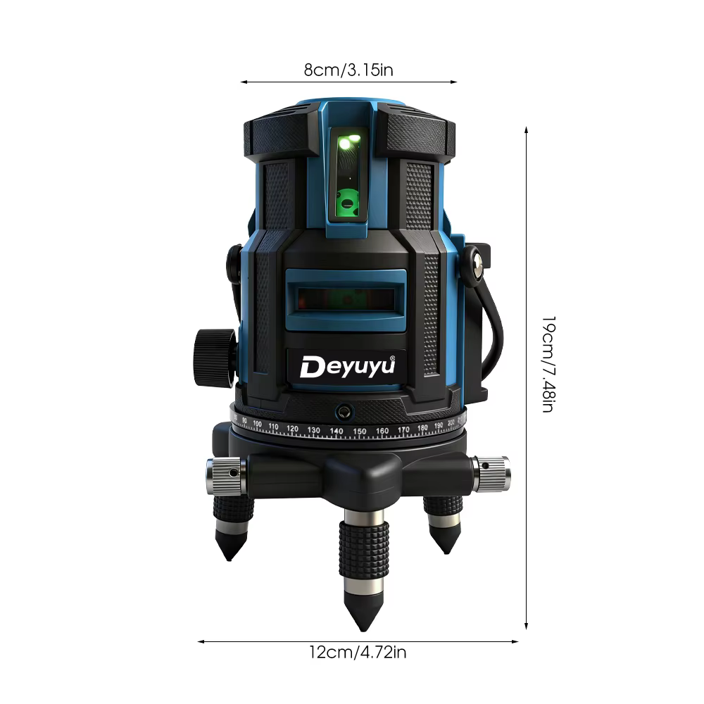 Niveau laser vert à 5 lignes