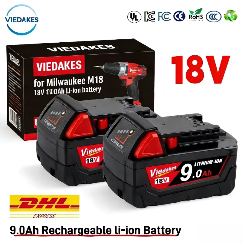 Batterie de remplacement au lithium rechargeable 9