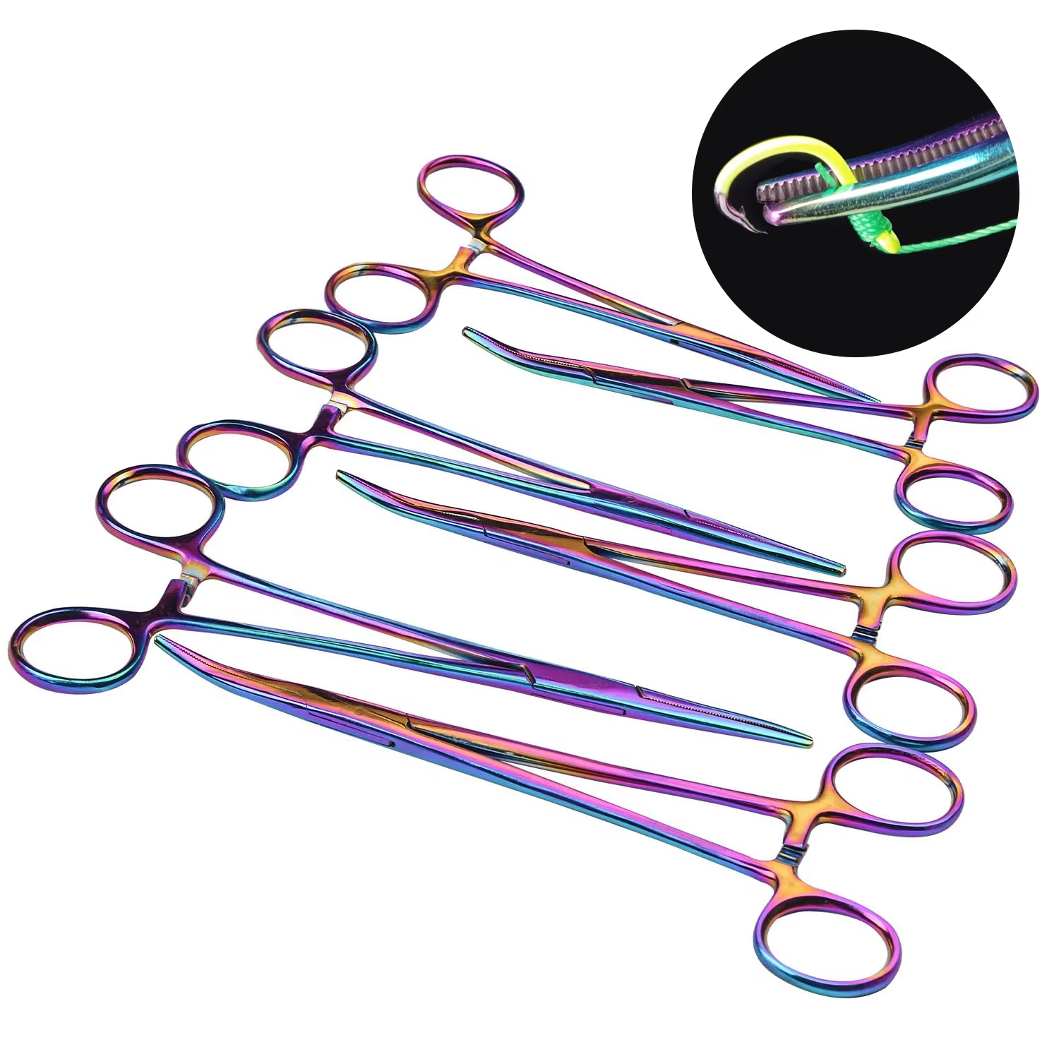 Remium Pince de pêche dentelée – Dissolvant de crochets en acier inoxydable et outil de toilettage polyvalent pour animaux de compagnie pour poils d'oreilles