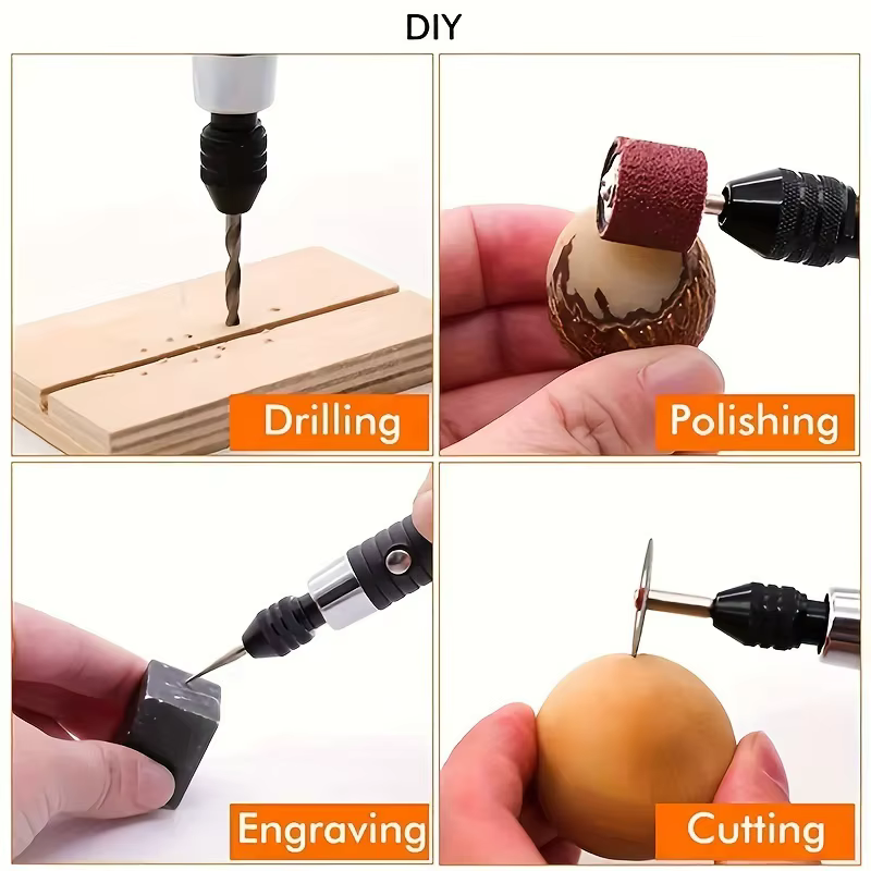 Kit d'accessoires pour outils rotatifs pour perceuses électriques