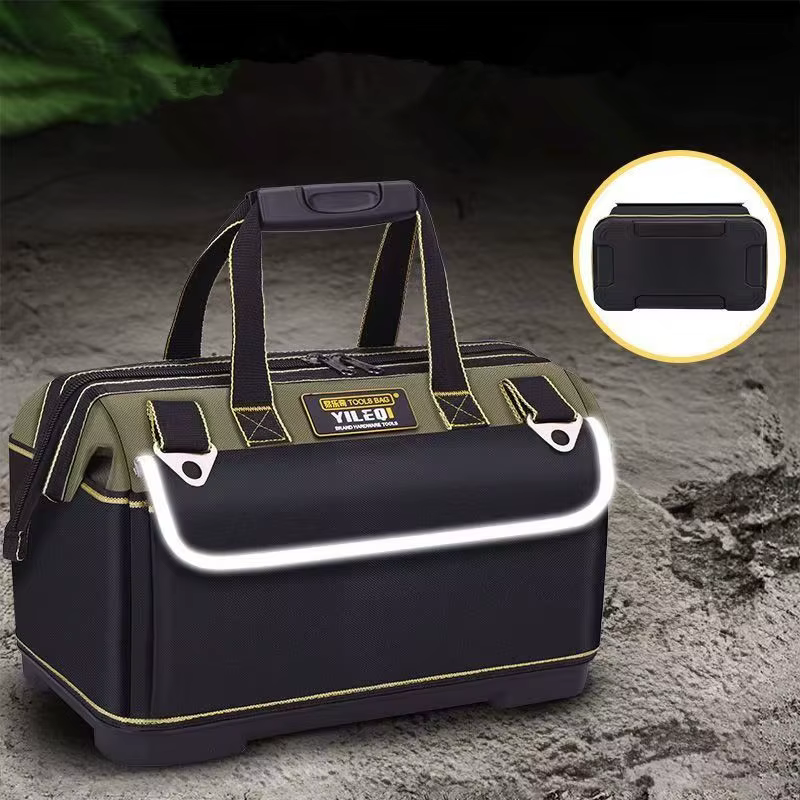 Sac à outils jaune et noir monobloc