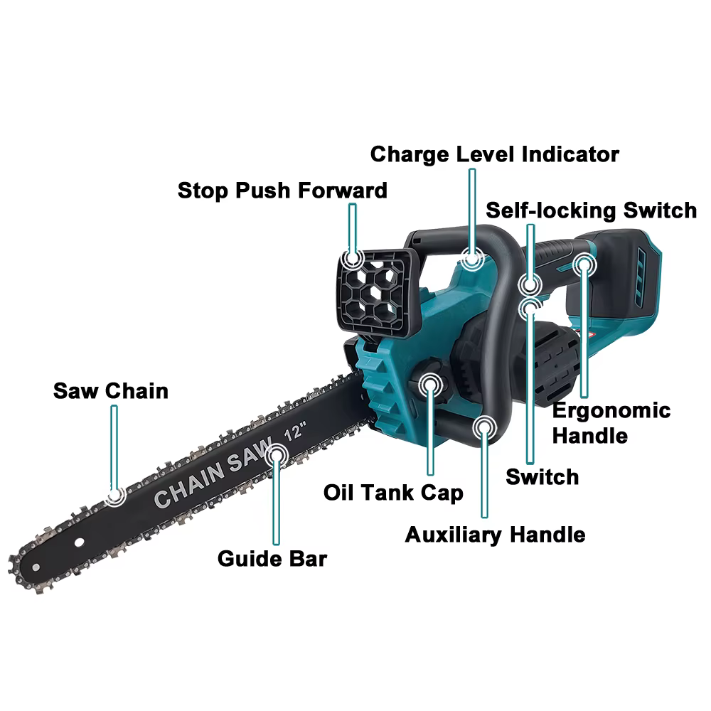 Makita – scie à chaîne électrique sans fil de 12 pouces