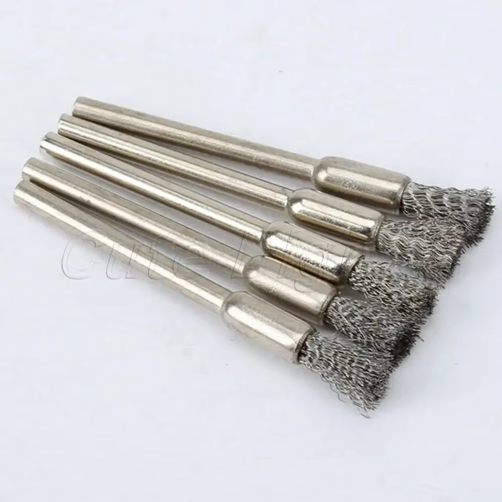 5 brosses à fil d'acier de 5 mm