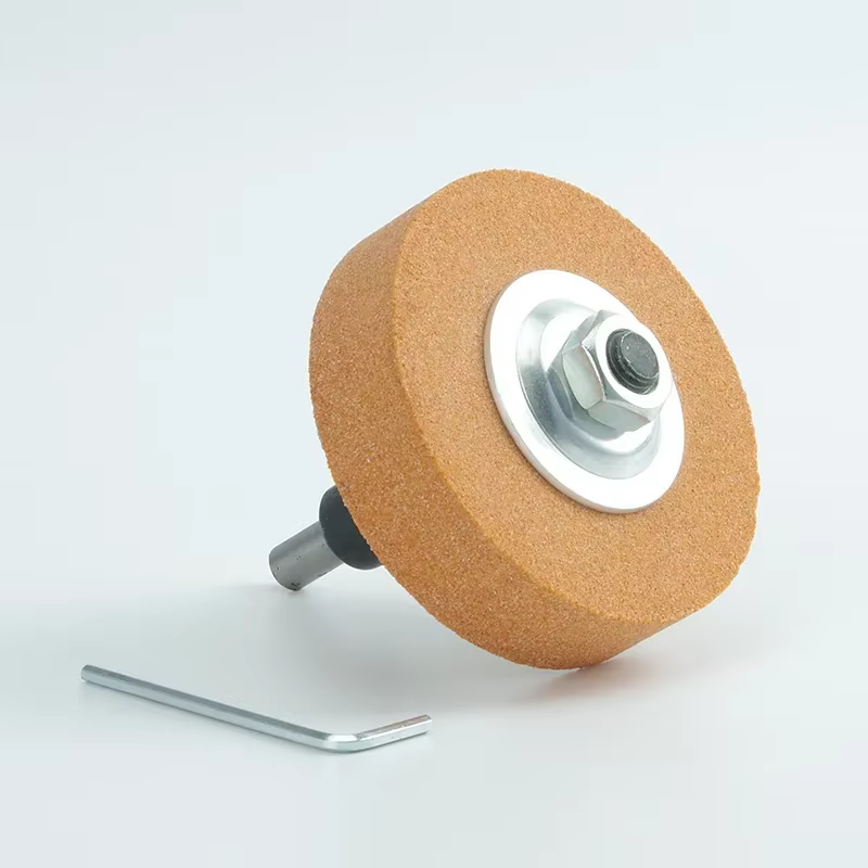 Tête de brosse de roue en tissu de polissage