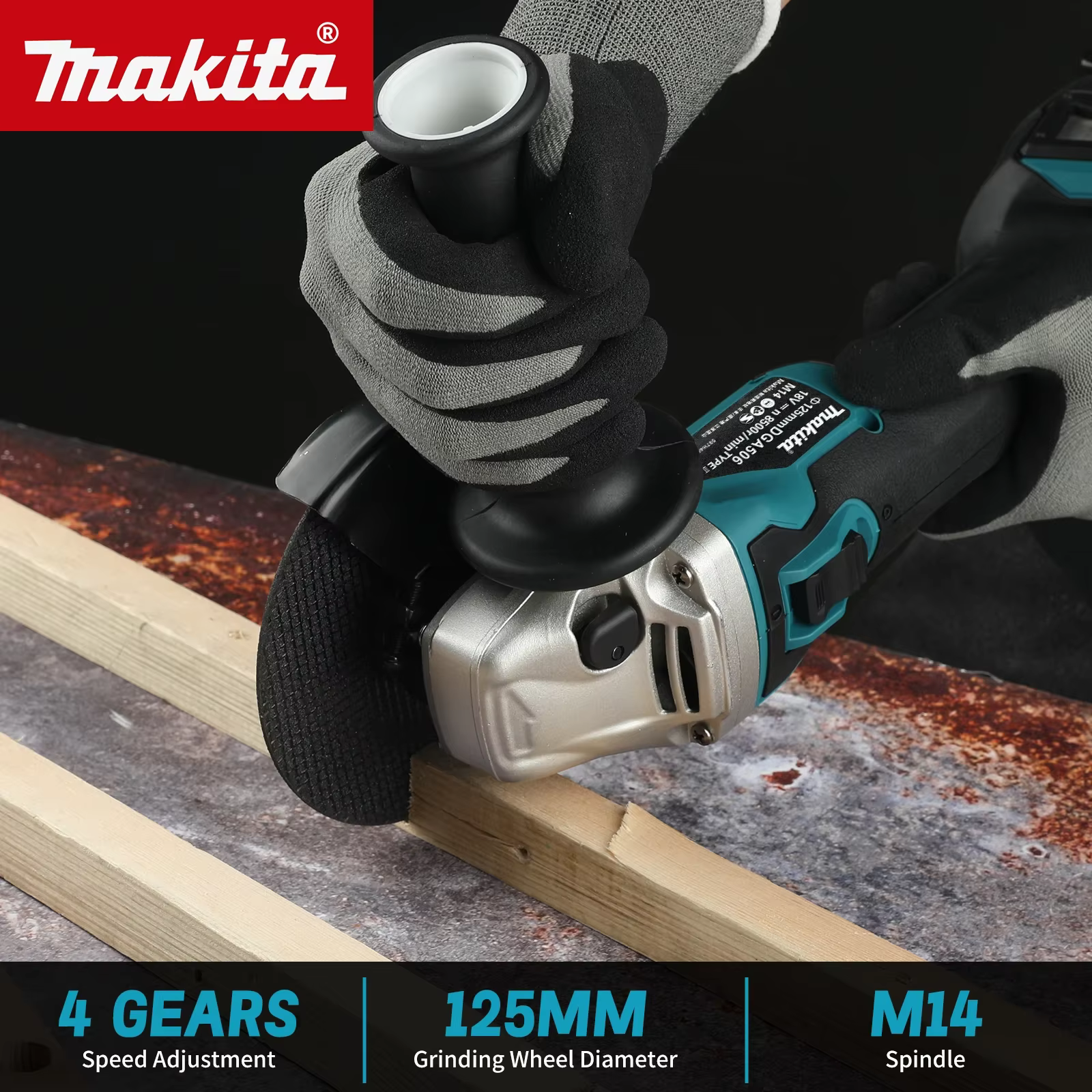Meuleuse d'angle sans fil Makita DGA506 18V 125mm