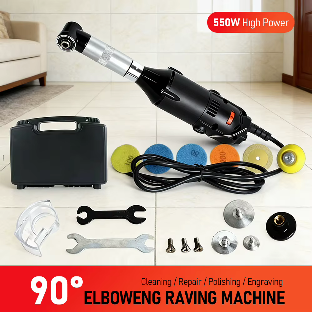 Mini 90 ° Meuleuse d'angle électrique portative 550W pour la découpe de carreaux