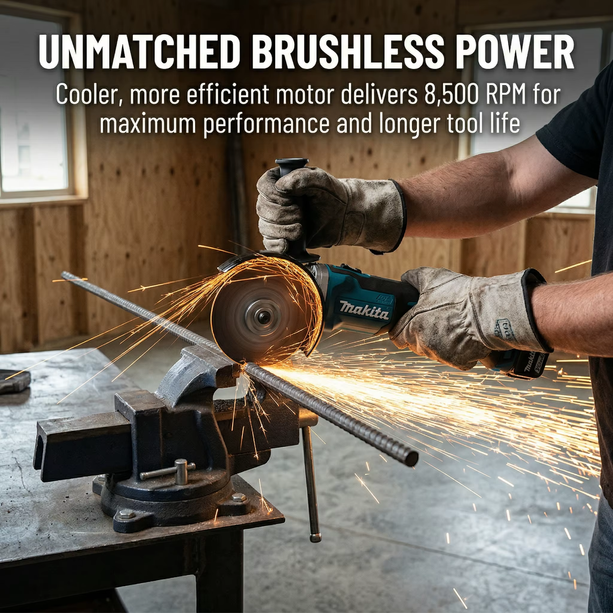 MAKITA DGA404 Meuleuse d'angle sans balais 18V 8500RPM 100mm
