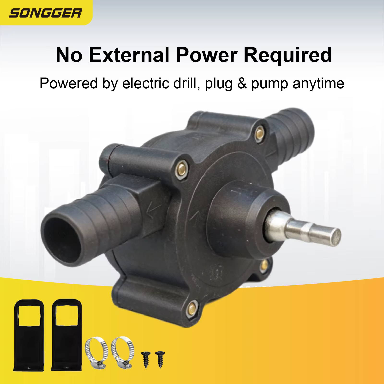 Pompe à Eau pour Perceuse Auto-Amorçante