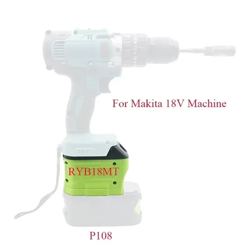Adaptateur de Conversion de batterie RYB18MT RYB20DW RYB18MIL pour outils intelligents Ryobi Nickel-Lithium P103 P108 vers Makita/Dewalt/Milwaukee