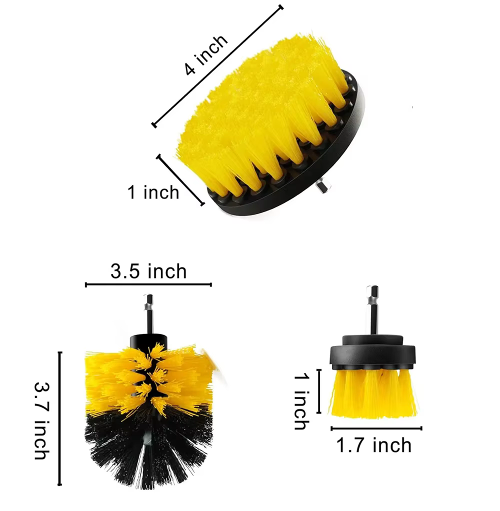 Perceuse électrique, ensemble de brosses pour pneus