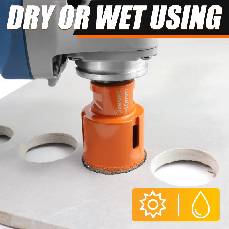 Foret à sec à noyau brasé en diamant