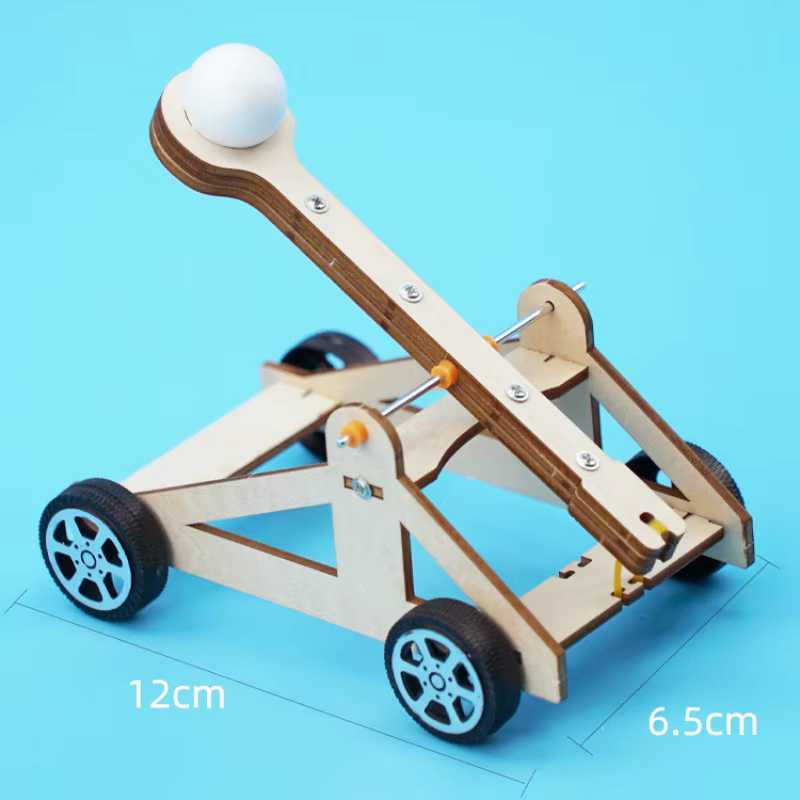 Bricolage technologie aides pédagogiques pierre lancer chariots jouets enfants assemblage manuel expériences scientifiques modèles pédagogiques jouets cadeau