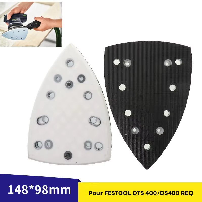 Tampon de ponçage de secours sans poussière 148x98mm pour disques