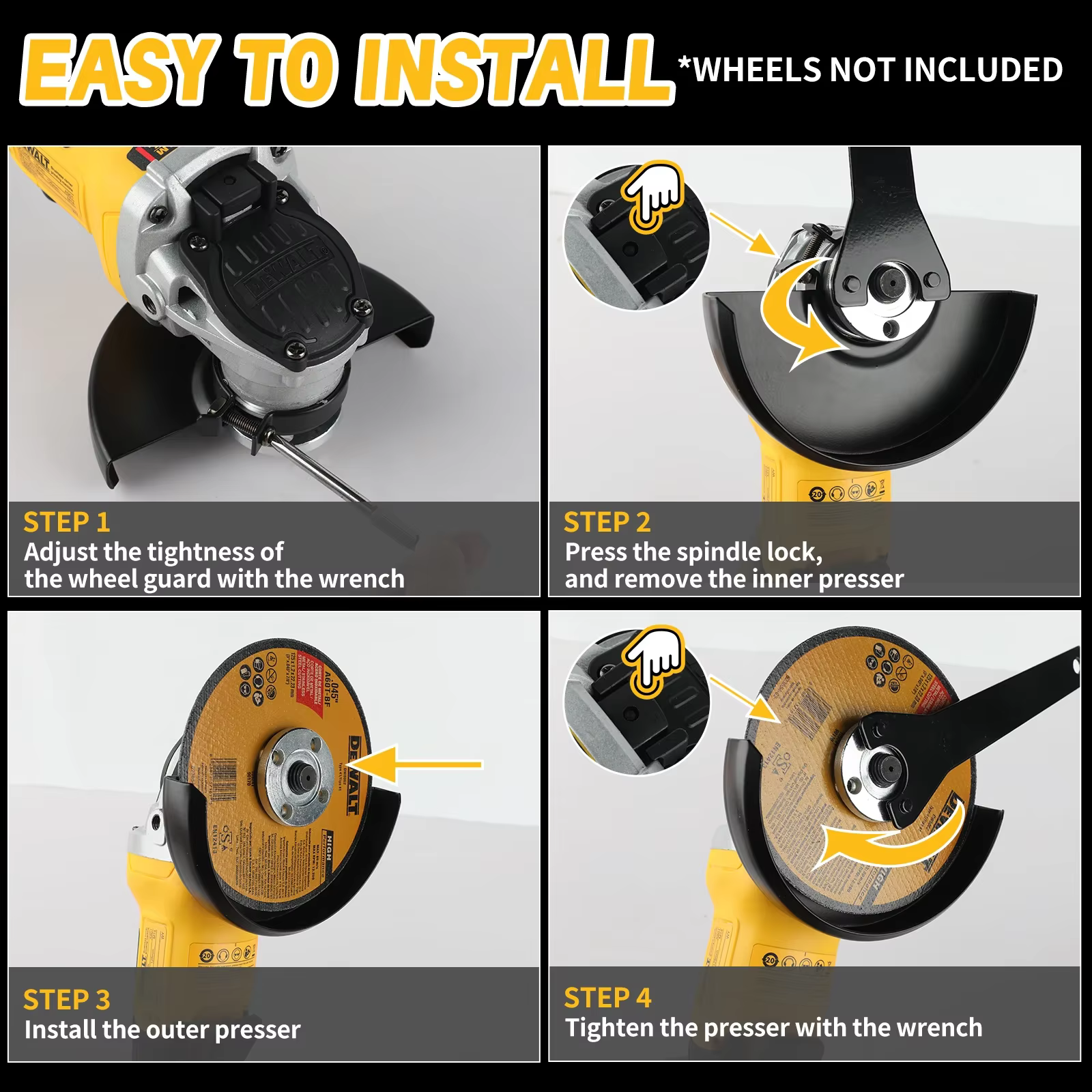 Meuleuse d'angle sans fil Dewalt DCG406 125 mm haute performance