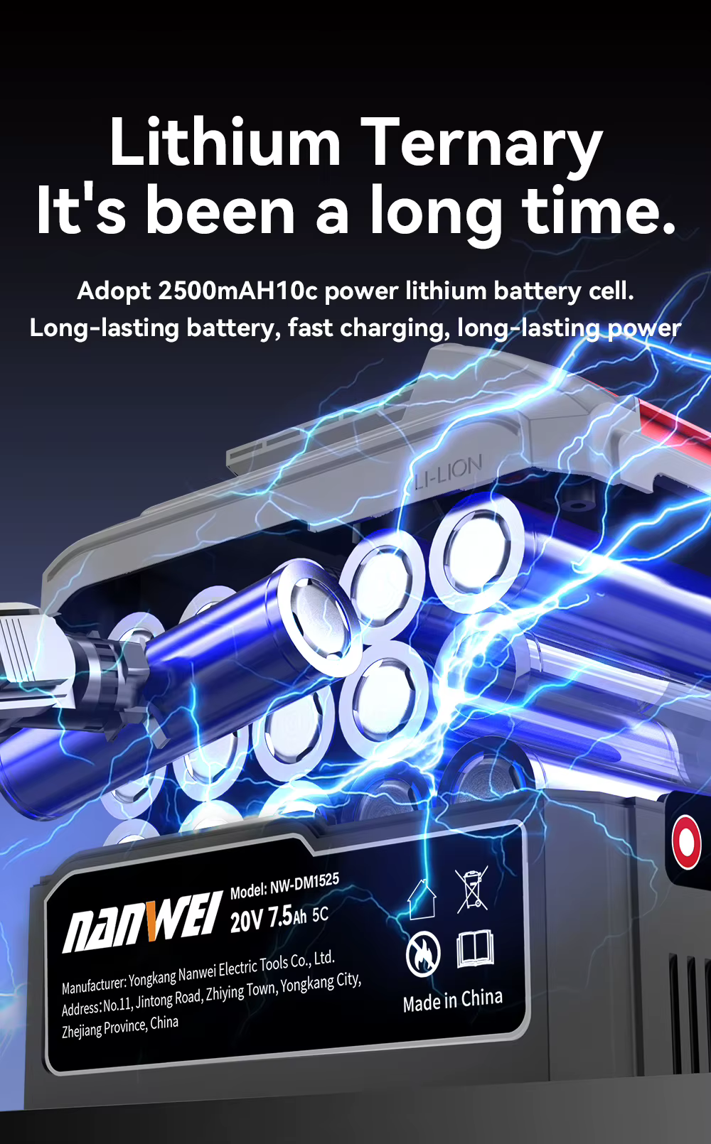 Nouvelle scie à onglet électrique 6 pouces 21V à batterie lithium pour la découpe du bois