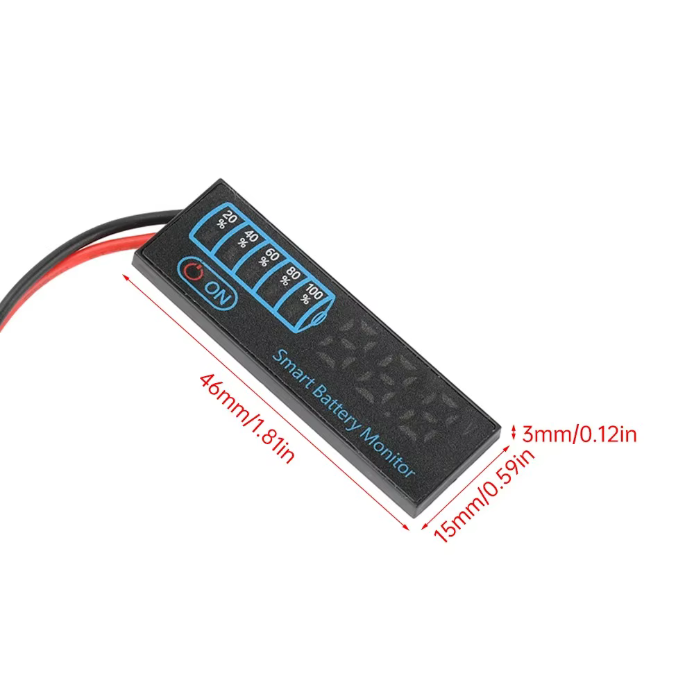 Indicateur de niveau de batterie DC7-40V 12V 24V 36V 48V pour batteries acide/lithium LiPo