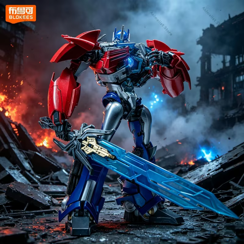 En stock, figurine d'action Optimus Prime authentique Blokees, TFP Transformers Prime Toys, kit de modèle à assembler, robot en plastique, cadeaux