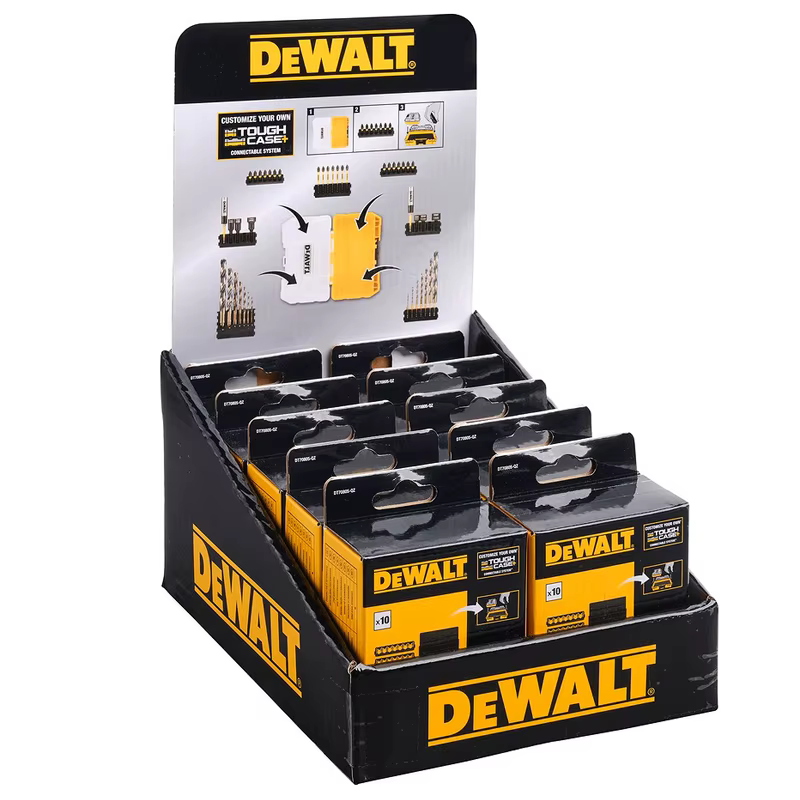 DEWALT DT70805 paquet d'insertion étui robuste organisateur ensemble plastique haute dureté lot tête douille cloison outil accessoires