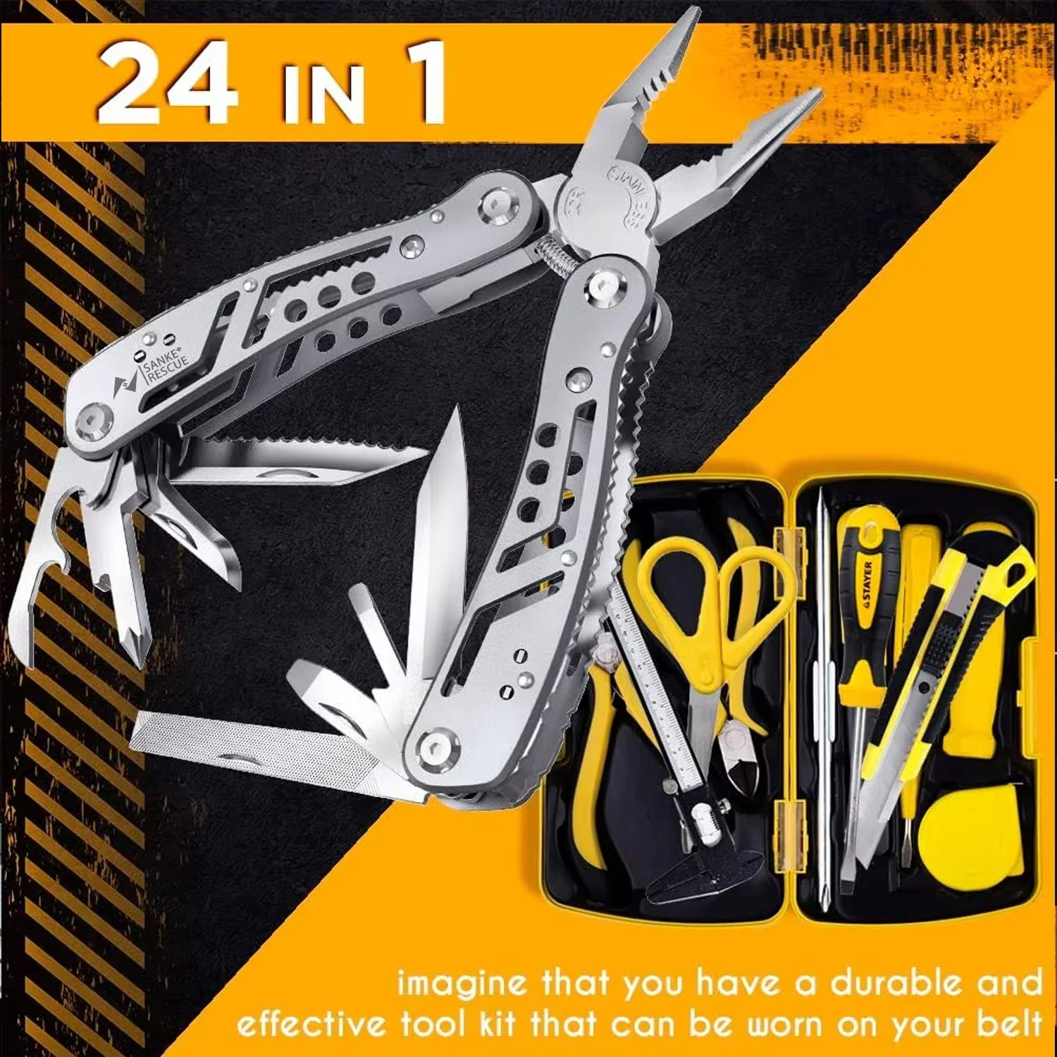 Pince coupante multifonctionnelle 24 en 1