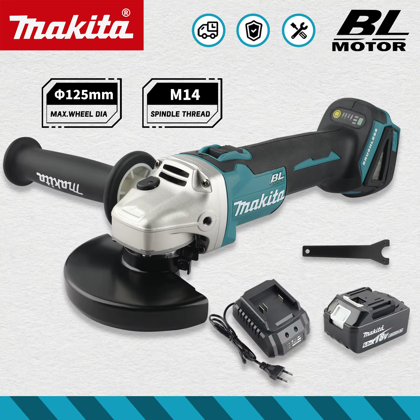 Meuleuse multifonction Makita DGA506 : coupe l'acier