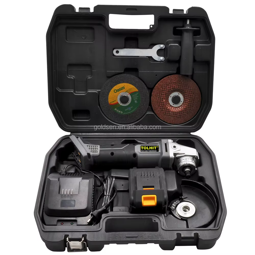 Meuleuse d'angle industrielle 18V 3Ah à moteur BLDC