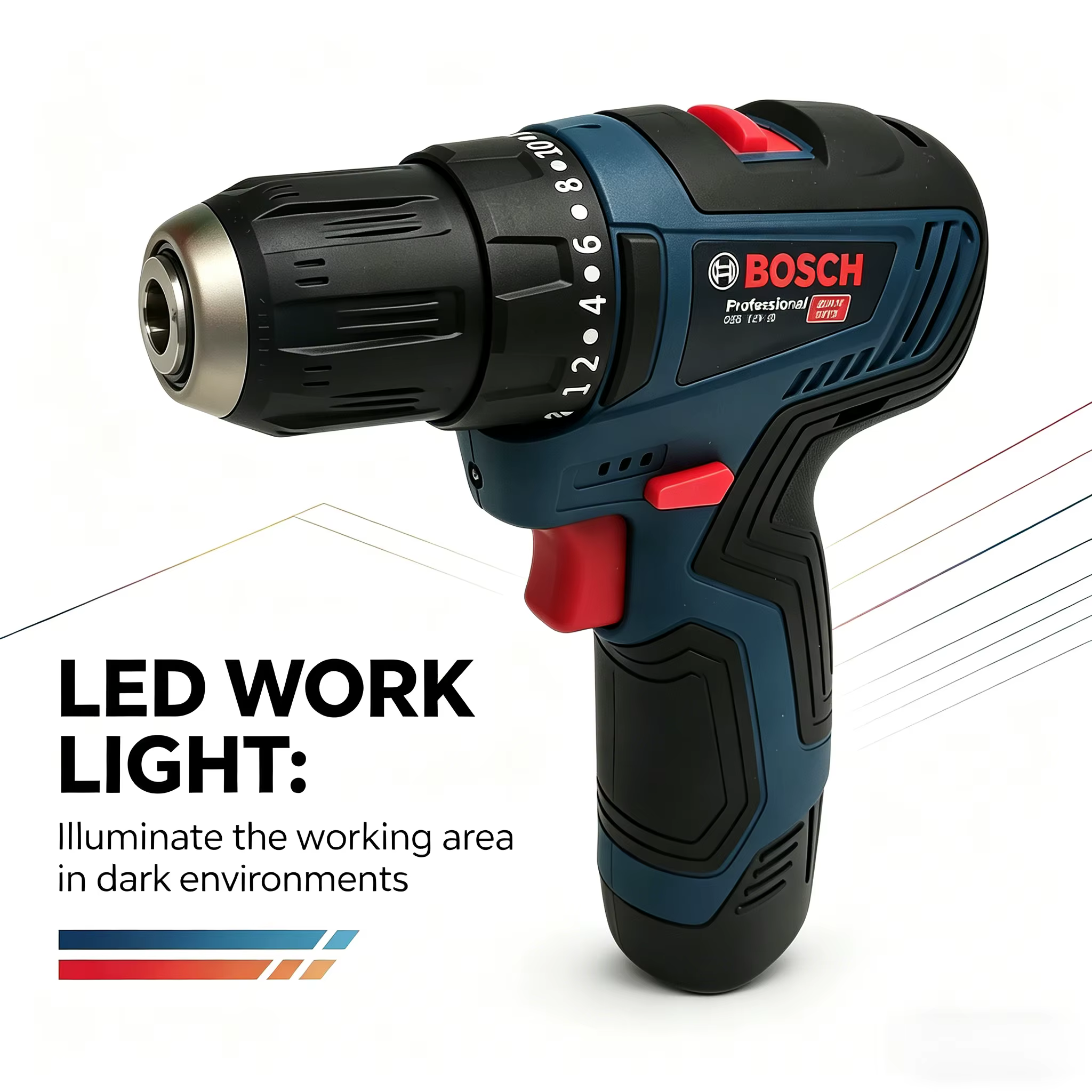 Perceuse électrique professionnelle Bosch-GSB-12-V30