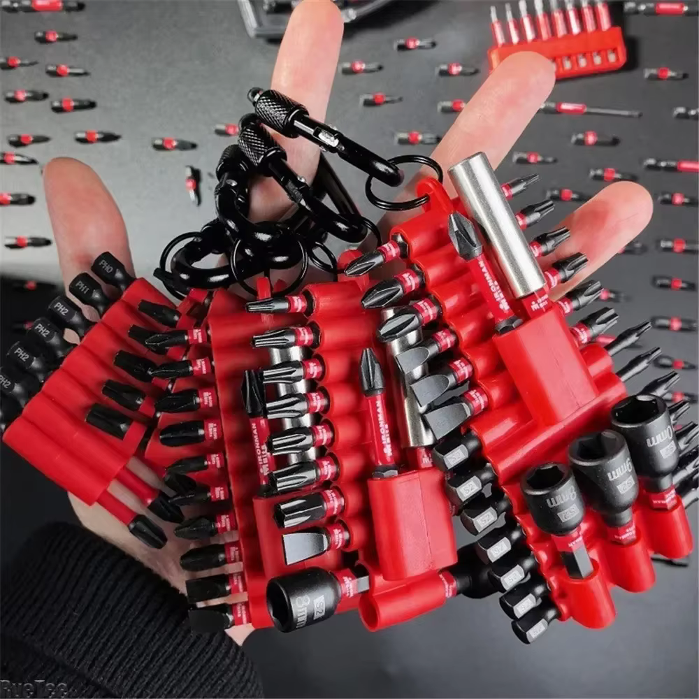 7-24Pcs Impact Driver Set – Magnetic S2 Steel Drill Bits with Organizer Sleeve