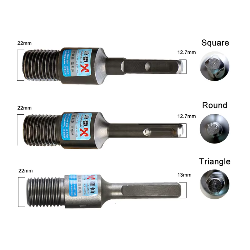 Connecteurs d'adaptateur de foret M22 SDS Plus pour marteau électrique, convertisseur de perceuse électrique, adaptateur d'interface de forets à noyau de diamant