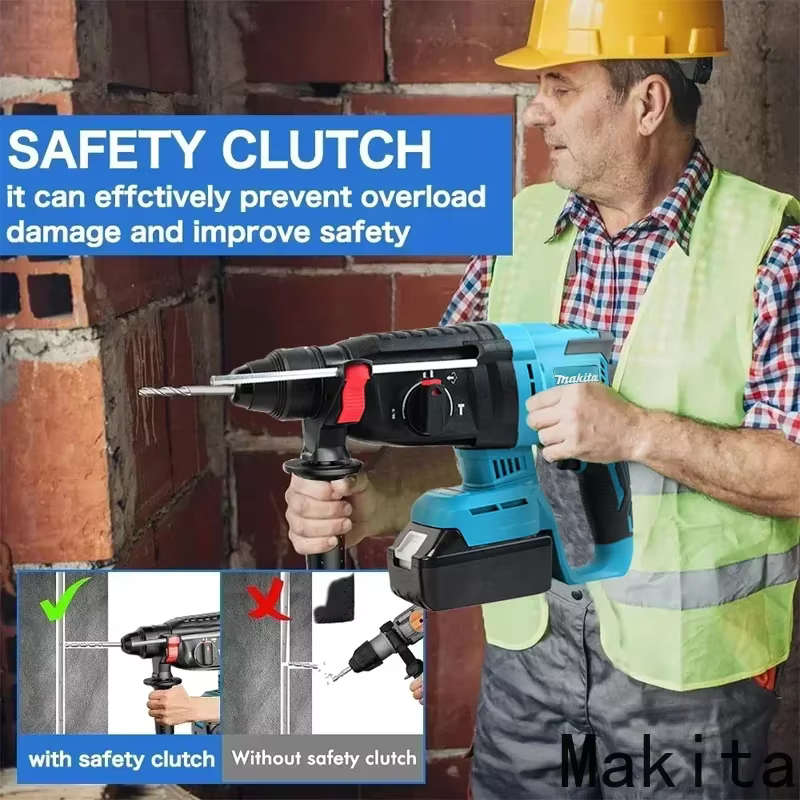 Makita Perceuse à percussion rotative sans fil 18V sans balais 26 mm - Outil électrique sans fil haute performance