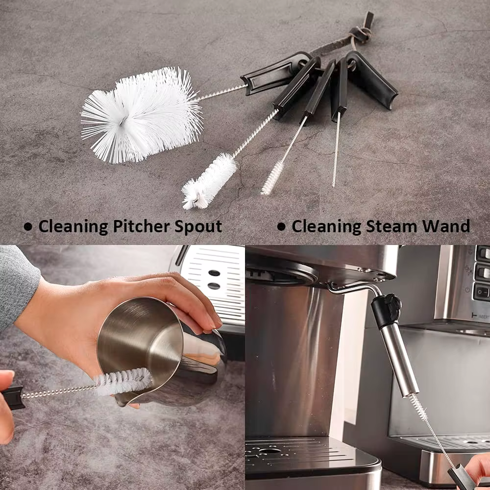 Machine à brosse à expresso pour livres, outils de barista, tête de groupe, baguette à vapeur, mousseur à lait, goutte à goutte