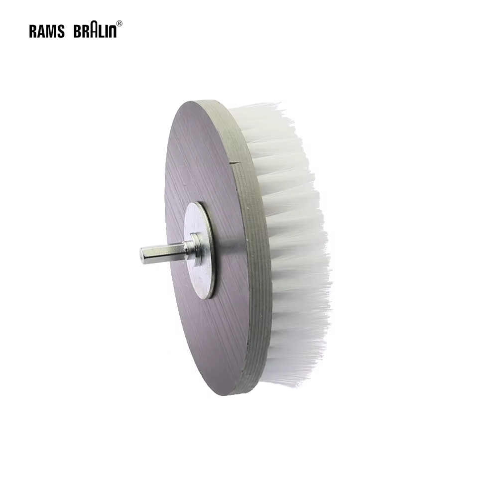 Brosse de perceuse à récurer électrique