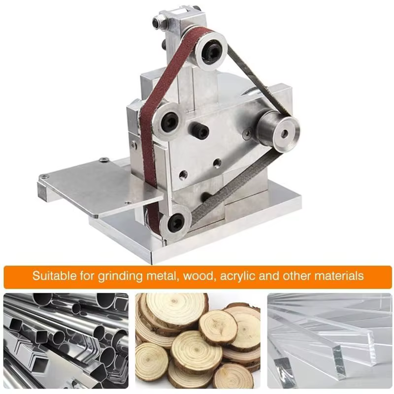 Mini ponceuse à bande A69EDIY avec 10 bandes abrasives, affûteur de couteaux Knifeapex, ponceuse à bande, prise US