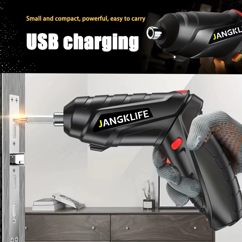 JANGKLIFE tournevis électrique batterie tournevis sans fil Rechargeable puissant Impact tournevis sans fil perceuse