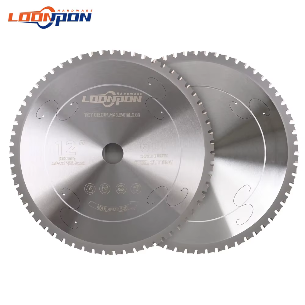 Disque de coupe en métal 12 pouces 60T lame de scie circulaire en carbure pour fer acier lames