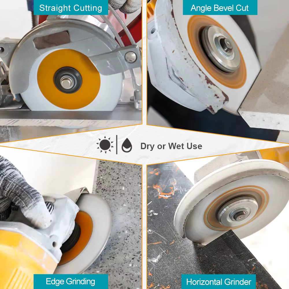 Disque de coupe diamanté EXFEIN 125 mm double face pour carrelage céramique et porcelaine