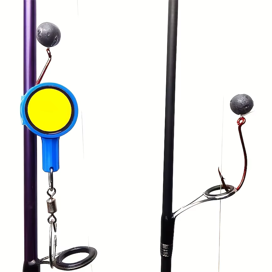 5 gadgets de pêche : Outils de montage d'hameçons en acier inoxydable de couleurs aléatoires, faciles à utiliser pour les pêcheurs, outil multifonctionnel de montage rapide d'hameçons (outil de montag