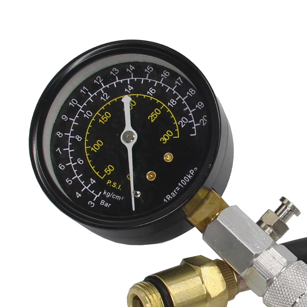 Kit de testeur de compression de cylindre de moteur 0-300PSI