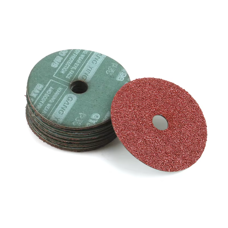 Disque de ponçage abrasif en papier de verre en Fiber dure