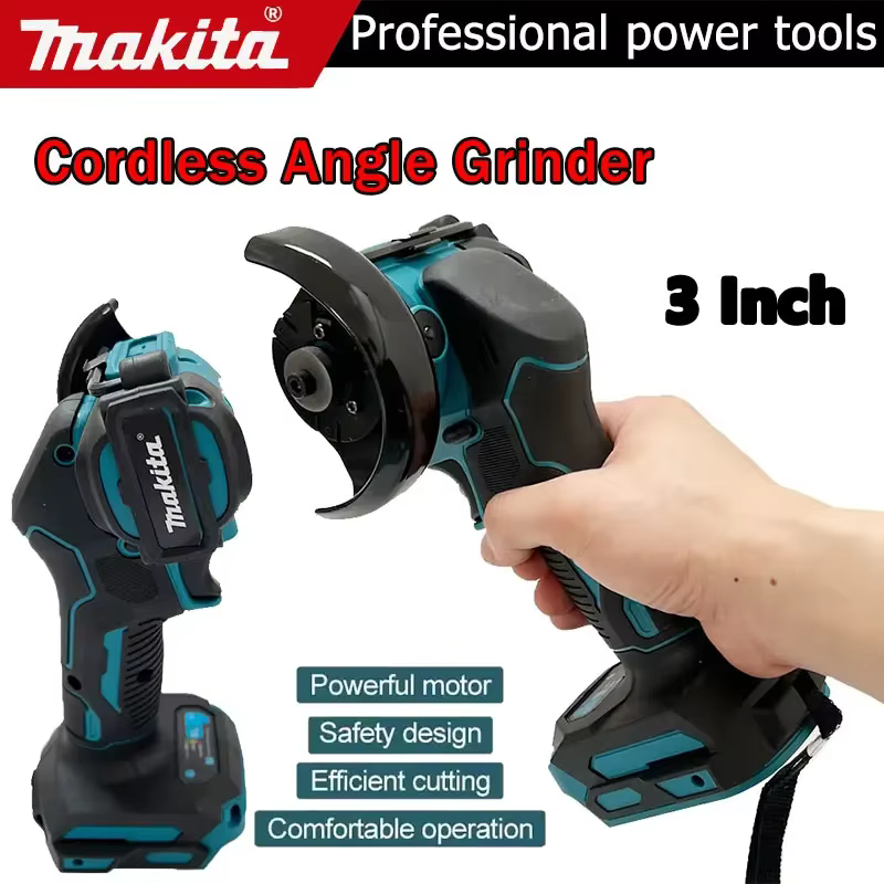 Meuleuse d'angle sans fil Makita 3 pouces, outil de découpe électrique sans fil 3 pouces, scie circulaire, outil électrique