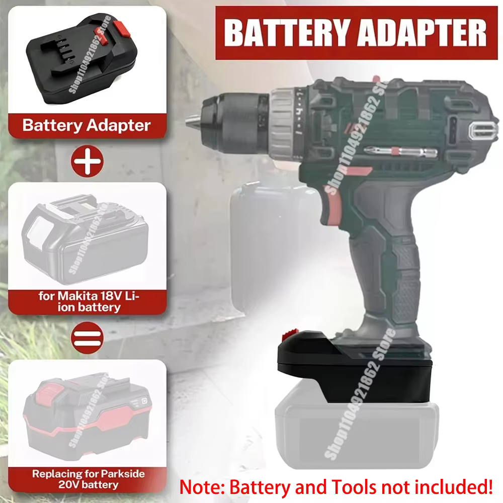 Accessoires de batterie Li-ion pour Parkside pour XTeam 20V adaptateur d'outil électrique convertisseur