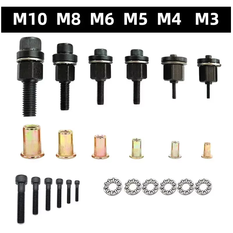 Adaptateur de perceuse à écrou de Rivet M3 M4 M5 M6 M8 M10 M12